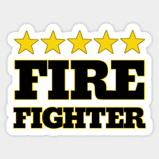 Five Star Fire Fighter Sticker